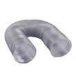 Heavy Duty Clear PVC Flexible Ducting (12-inch diameter, 10-foot length) with internal wire reinforcement.