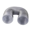 Clear heavy duty PVC outlet duct, wire reinforced, 14” dia x 25', 1/cs.