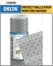 DELTA-DRY & LATH 3.28' x 46' Roll (151 sqft) – 10.5mm moisture protection for walls DELTA-DRY & LATH 3.28' x 46' Roll (151 sqft) – 10.5mm moisture protection for walls