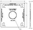 QuickFlash E-PC-3/0 Electrical Pancake 3/0 Box Flashing Panel QuickFlash E-PC-3/0 Electrical Pancake 3/0 Box Flashing Panel