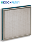 Koch BioMax Filter provides high-capacity HEPA filtration and reverse gel seal.