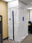 Mintie ECU4 bundle collapsible frame mobile dust containment rental