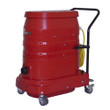 Ruwac WS2220 Quiet Red Industrial Vacuum with sound-suppressed motor.