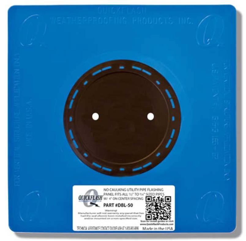 Quickflash DBL-50 PLUMBING, GAS & HVAC FLASHING PANEL