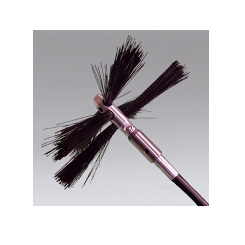Nikro 862035 - 7' Solid Core Rotary Brush System w/Button Lock Brushes (w/7 Brushes) 3