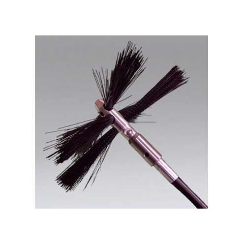 Nikro 862039 - 33' Solid Core Rotary Brush System w/Button Lock Brushes (w/7 Brushes) 3