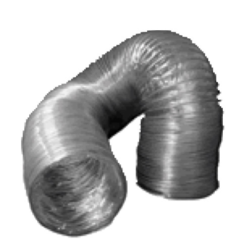 Heavy Duty Clear PVC Flexible Ducting (12-inch diameter, 10-foot length) with internal wire reinforcement.