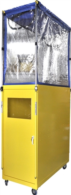 Qualitair HEPA-Zone-M Battery Powered Work Enclosure Metal