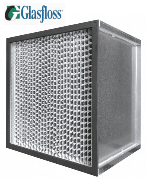 Glasfloss 12x12x11.5 HEPA Filter, 99.97% efficiency with deep pleats and a durable metal frame
