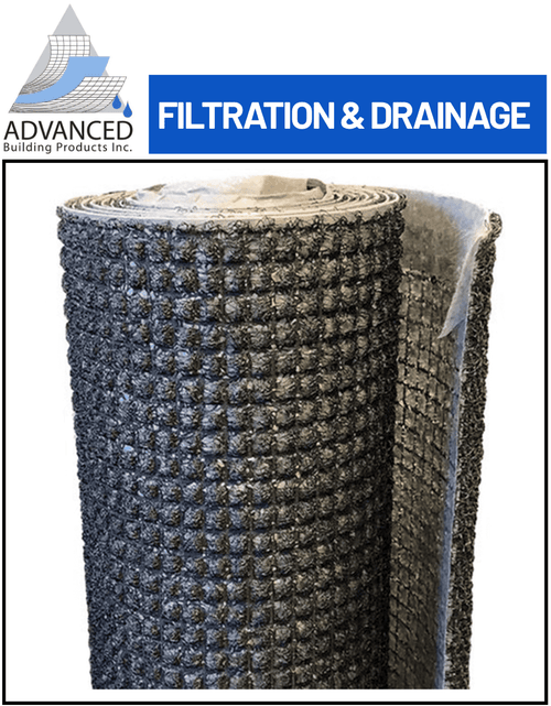 ABP AdvancedDrain Fabric – High-Performance Drainage Board with One-Sided Geotextile
