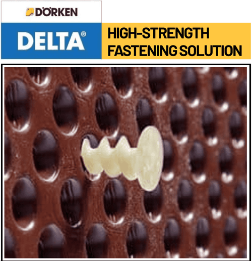 DELTA-SCREW FASTENER – Box of 50 Heavy-Duty Screws for Securing Insulation & Waterproofing Membranes DELTA-SCREW FASTENER – Box of 50 Heavy-Duty Screws for Securing Insulation & Waterproofing Membranes