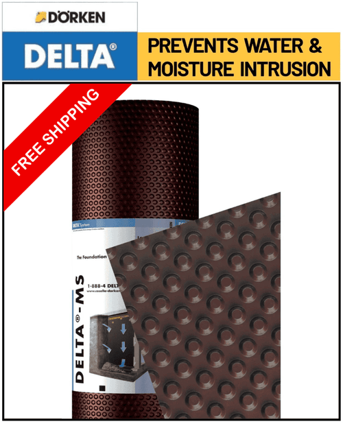 Delta MS Foundation Waterproofing Membrane – Durable Moisture Protection for Basements