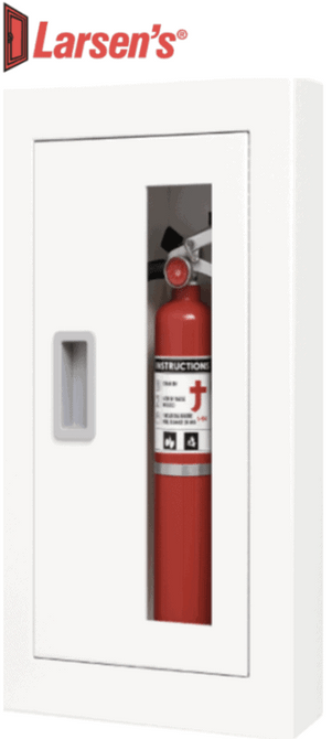 Larsen's Architectural Series PAINTED STEEL Semi-Recessed Fire Cabinets
