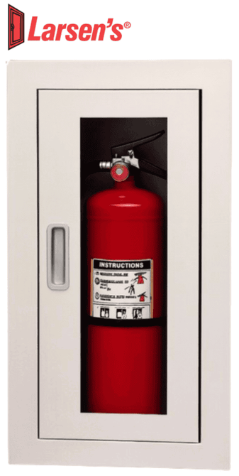 Larsen's Architectural Series ALUMINUM Fully Recessed Fire Cabinet