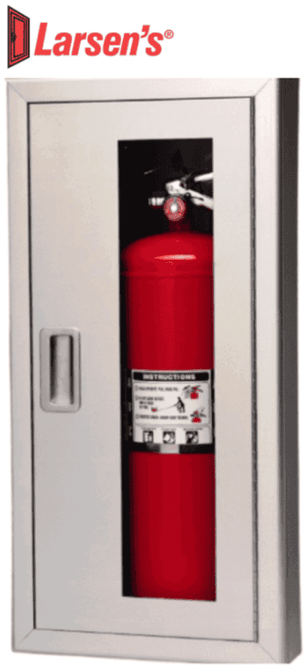 Larsen's Architectural Series ALUMINUM Semi-Recessed Fire Cabinets