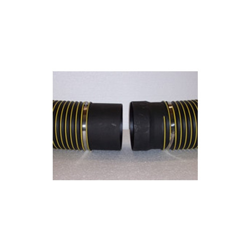 Nikro 860983 8 inch Plastic Suction Hose Connector for air duct equipment.