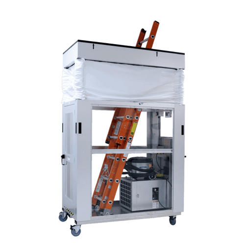 Aire Guardian AG8000 features room pressure monitor mobile dust containment cart