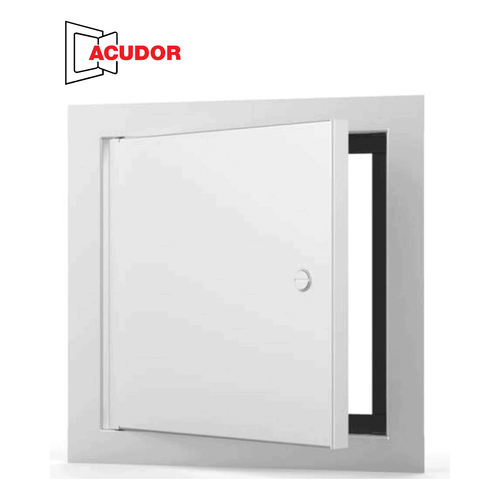 Acudor AS-9000 Gasketed Access Door installed flush in a white wall or ceiling.