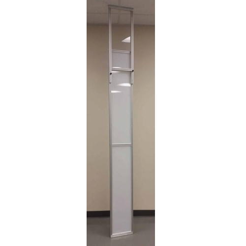Edge-Guard 12" Panel Assembly adjusts from 7'-8" to 10' for dust containment.