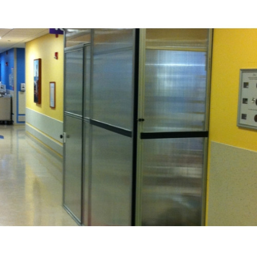 Anteroom Type Enclosure 4'x2' size. Built with flame-resistant polycarbonate and aluminum for safety. Available at spycor.com for fast shipping. Order Today.