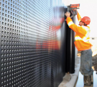 Platon Foundation Waterproofing: Guide to Dimpled Membrane Wrap for Dry Basements