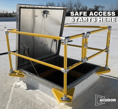 Why the Acudor Galvanized Steel Roof Hatch is the Industry Standard