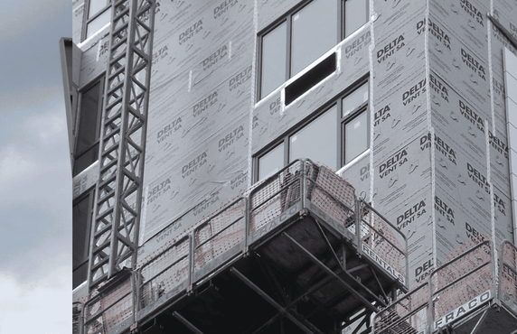 DELTA-VENT SA: A Top Self-Adhered Air Barrier for Commercial Walls