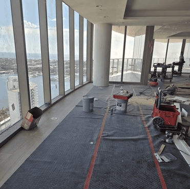 Non-Flame Retardant Floor Protection for Commercial Jobsites