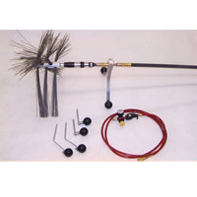 Nikro 860270 - Commercial Pneumatic Rotary Brush System w/Guide 2