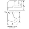 Corner - 2-Hole, 20 Gauge, for cabinets