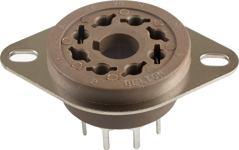 Belton Tube Socket 8 Pin Octal PC Mount