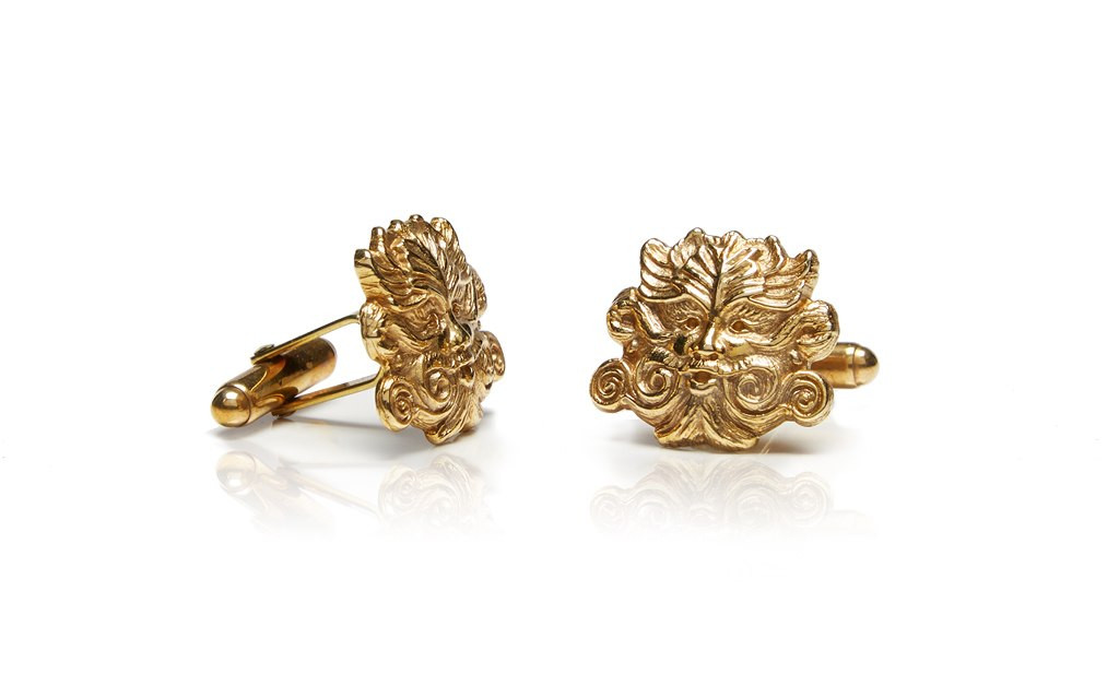 POLISHED BRASS WHISTLING STRAITS CUFFLINKS