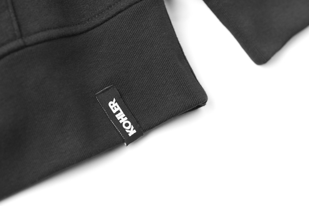 K150 PUFF PRINT HOODIE- BLACK