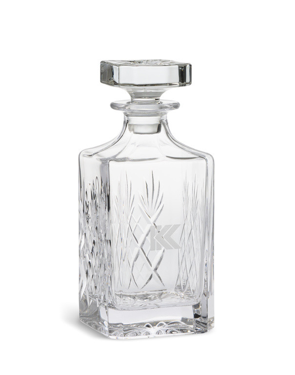 GLENCAIRN CRYSTAL IDECANTER .  KK LOGO EXCLUSVIELY.