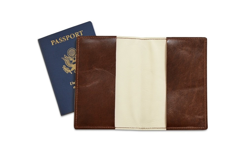 KOHLER OF KOHLER LEATHER PASSPORT HOLDER