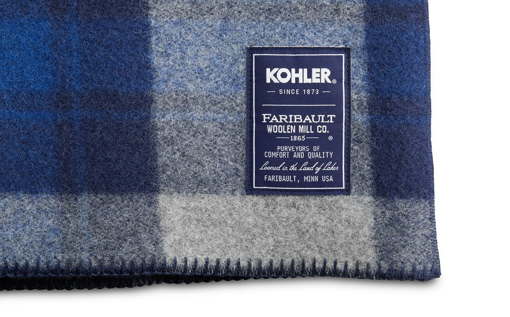 FARIBAULT WOOLEN MILL CO. ® PLAID WOOL BLANKET
