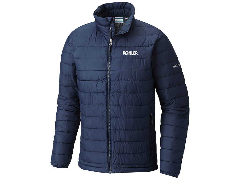 MEN'S  COLUMBIA POWDER LITE JACKET. KOHLER® LOGO EXCLUSVIELY. 2 COLOR OPTIONS