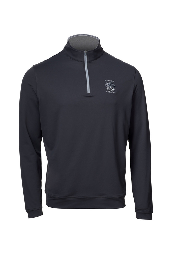 MEN'S PETER MILLAR PERTH PERFORMANCE QUARTER ZIP.  WHISTLING STRAITS® LOGO EXCLUSIVELY. 3 COLOR OPTIONS.