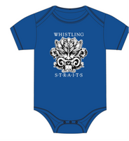 CARTER ONESIE.  WHISTLING STRAITS LOGO EXCLUSIVELY. FOUR COLOR OPTIONS.