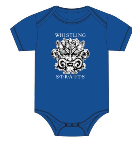 CARTER ONESIE.  WHISTLING STRAITS LOGO EXCLUSIVELY. FOUR COLOR OPTIONS.