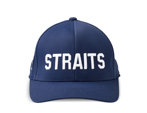 MEN'S G/FORE NAVY STRAITS CHAIN STITCH HAT. WHISTLING STRAITS® LOGO EXCLUSIVELY.