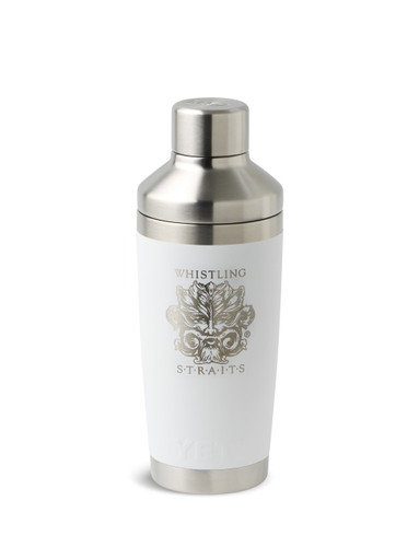 YETI 20 oz COCKTAIL SHAKER. WHISTLING STRAITS LOGO EXCLUSIVELY.