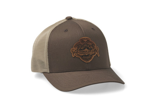 J.M. KOHLER SONS WOODEN PATCH HAT. TWO COLOR OPTIONS