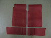Austin Healey Sprite & MG Midget Amco 4-Piece Rubber Red Floor Mat Kit  6824-4