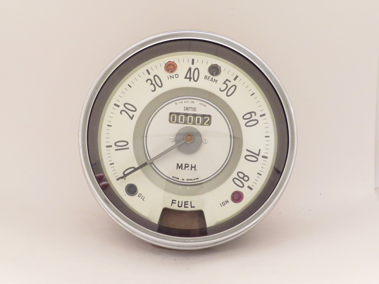 Morris Minor 1954 NOS Smiths 80MPH Speedometer  SN4401/09