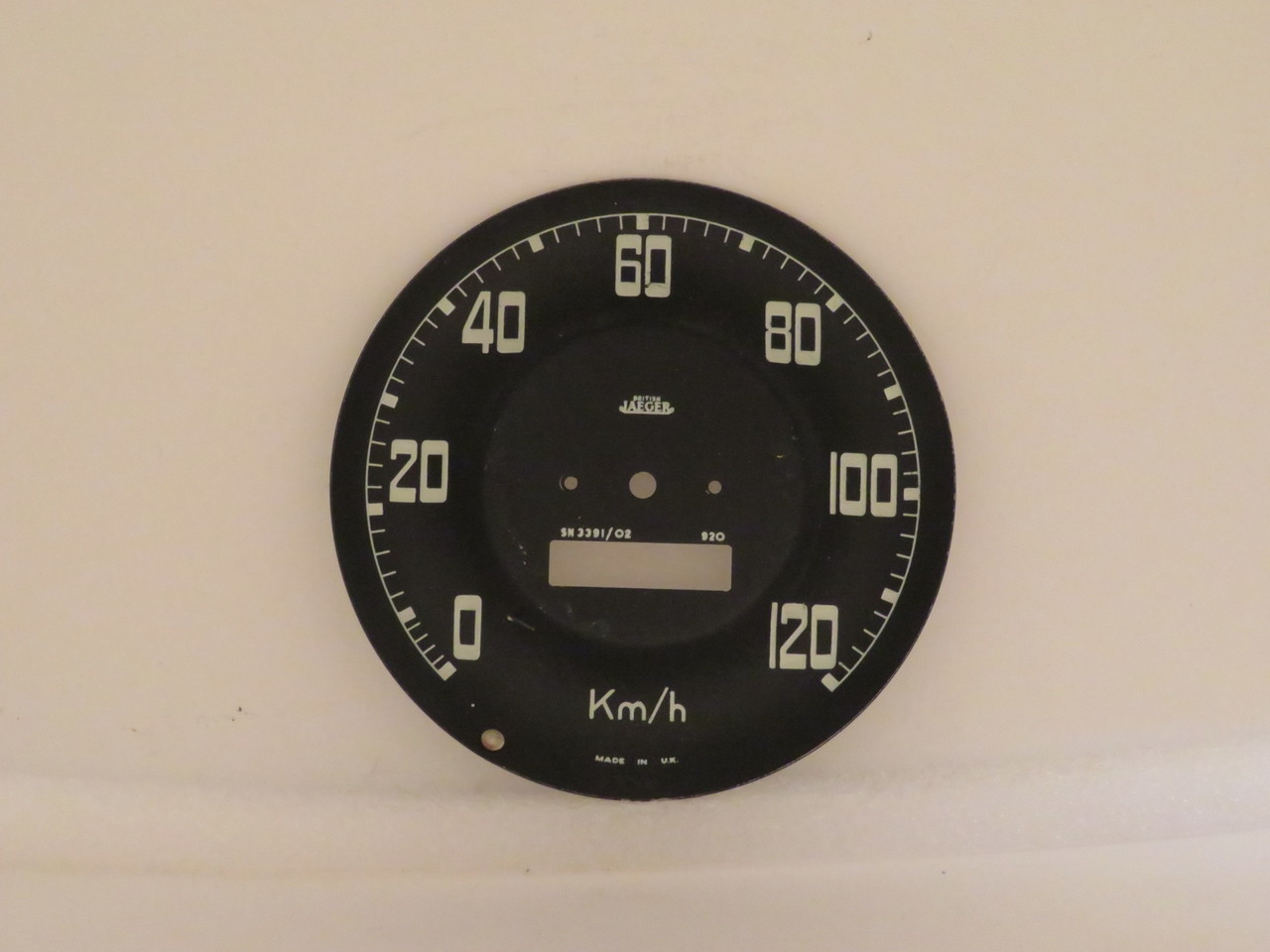 Land Rover Series II & IIA KPH Jaeger Speedometer Dial Face  