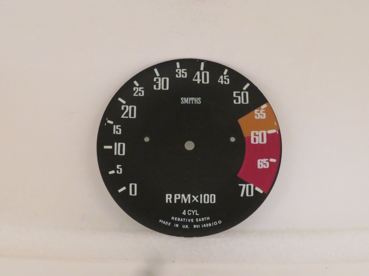 MGB Smiths Tachometer Dial Face Plate  RVI1439/00