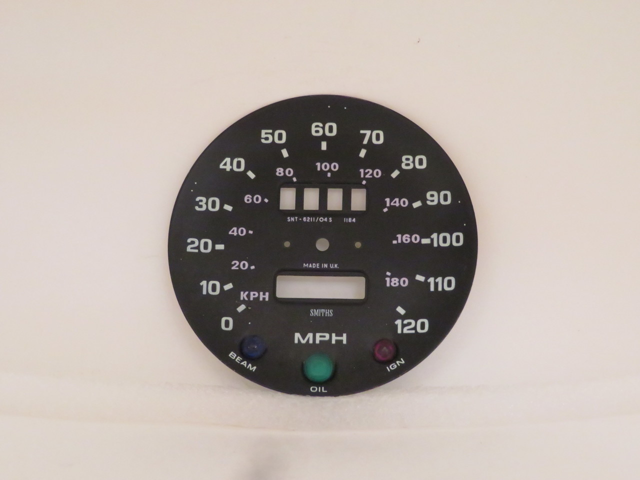 Triumph Spitfire Speedometer Dial Face Pate  SNT6211/04S