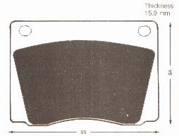 Alfa Romeo Giulia & 2600 Front Brake Pad Set