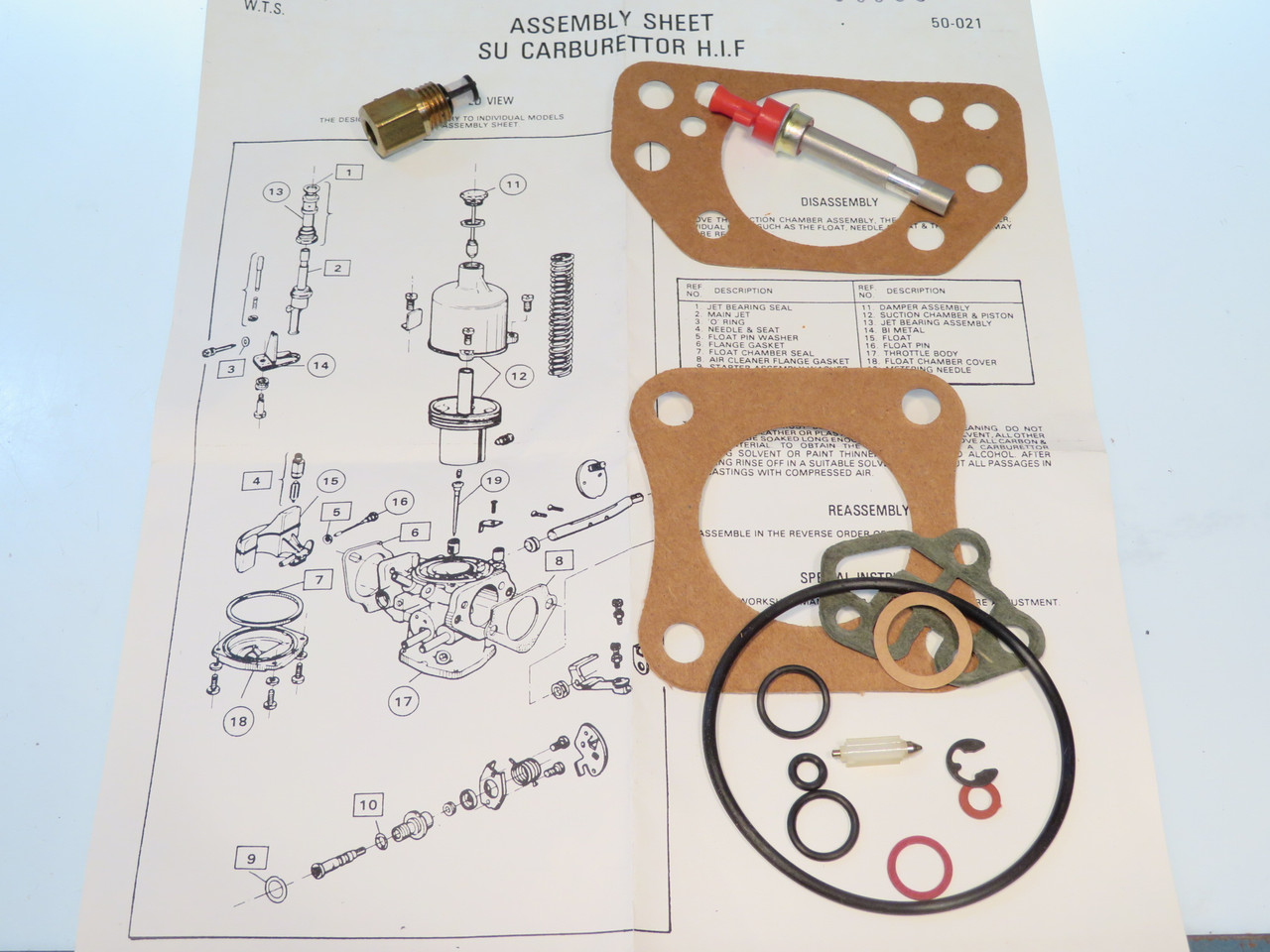 Austin Mini w/ HIF44 Carbs Carburetor Repair Kit  SU756